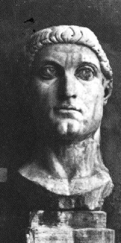 Bust of the Emperor Constantine at the Palazzo dei Conservatori at Rome
