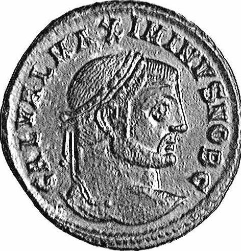 Coin with the image of Maximinus Daia (c)1998 CGB numismatique, Paris