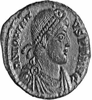 Coin with the image of  the Emperor Jovian (c)1998 CGB numismatique, Paris